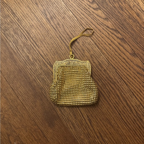 Whiting & Davis Handbags - Vintage Whiting & Davis Gold Mesh Mini Bag